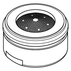 Grohe Mousseur-Strahlregler, Außengewinde M24x1, Durchflussklasse D, 34,8-37,8l/min bei... GROHE-13941KF0 4067393030591 (Abb. 1)