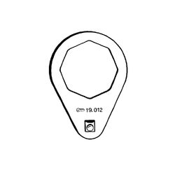 Grohe Flachschlüssel 8-kant, SW 70mm, 19012000... GROHE-19012000  (Abb. 1)