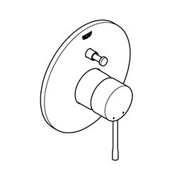 Grohe Essence Einhand-Wannenbatterie, Fertigmontageset für Rapido E, Cool Sunrise gebür... GROHE-19285GN1 4005176426544 (Abb. 1)