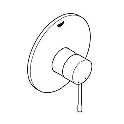 Grohe Essence Einhand-Brausebatterie, Fertigmontageset für Rapido E, Cool Sunrise, 1928... GROHE-19286GL1 4005176426698 (Abb. 1)