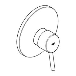 Grohe Einhand-Brausebatterie Concetto, verdeckte Befestigung, Chrom, 19345001... GROHE-19345001 4005176888953 (Abb. 1)