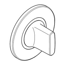 Grohe UP-Ventil Oberbau für 29 032 für Rapido C 35 028, Rosette mit Bajonettverschluss,... GROHE-19444000 4005176840562 (Abb. 1)