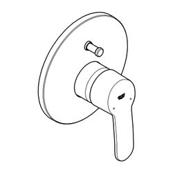 Grohe Eurostyle Cosmopolitan Einhand-Wannenbatterie mit Umstelleinheit, Messing, Chrom,... GROHE-19506002 4005176887185 (Abb. 1)