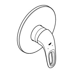 Grohe Eurostyle Einhand-Brausebatterie, Fertigmontageset, offener Metall-Hebelgriff, Mo... GROHE-19507LS3 4005176334528 (Abb. 1)