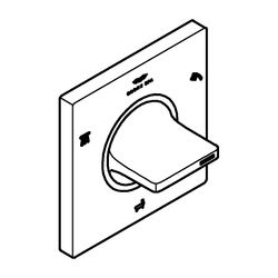 Grohe Allure 3-Wege-Umstellung Supersteel, Fertigmontageset für 29033... GROHE-19590DC1 4005176954184 (Abb. 1)