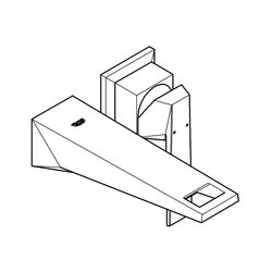 Grohe Allure Brillant 2-Loch-Waschtischbatterie, Fertigmontageset, Ausladung 161mm, Hard Graphite, 1... GROHE-19781A00  (Abb. 1)
