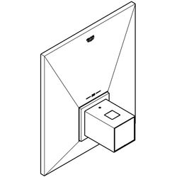 Grohe Allure Brilliant Thermostat-Zentralbatterie, Fertigmontageset für Rapido T, Chrom, 19887000... GROHE-19887000  (Abb. 1)