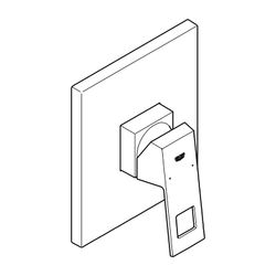 Grohe Eurocube UP-Einhand-Brausebatterie, Fertigmontageset für Rapido E, Chrom, 1989800... GROHE-19898000 4005176901300 (Abb. 1)