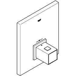 Grohe Grohtherm Cube Thermostat-Zentralbatterie, Fertigmontageset Rapido T, Chrom, 19961000... GROHE-19961000  (Abb. 1)