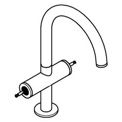 Grohe Atrio Private Collection Waschtisch-Einlochbatterie, L-Size, für Hebelgriffe, Zug... GROHE-21134MG0 4005176944208 (Abb. 1)