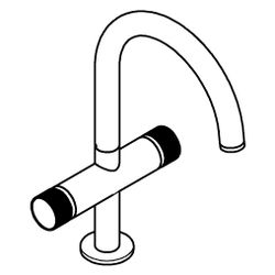 Grohe Atrio Private Collection Waschtisch-Einlochbatterie, L-Size, Knopfbetätigung, Pus... GROHE-21138KF0 4067393056874 (Abb. 1)