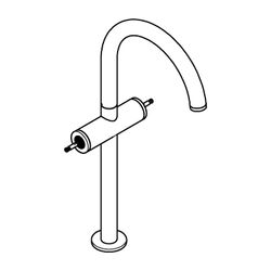 Grohe Atrio PC Waschtisch-Einlochbatterie XL-Size, Cool Sunrise gebürstet für Hebelgrif... GROHE-21140GN0 4005176510274 (Abb. 1)