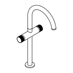 Grohe Atrio PC Waschtisch-Einlochbatterie XL-Size, Cool Sunrise gebürstet, Knopfbetät.,... GROHE-21142GN0 4005176509872 (Abb. 1)