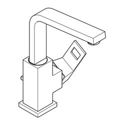 Grohe Eurocube Einhand-Waschtischbatterie 1/2" L-Size chrom 23135000... GROHE-23135000 4005176901027 (Abb. 1)