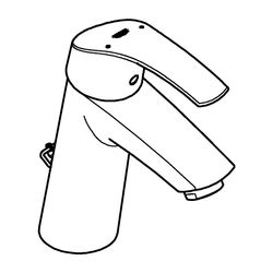 Grohe Eurosmart Einhand-Waschtischbatterie, 5l/min, 110mm Ausladung, Messing, Chrom, 23... GROHE-23323001 4005176934513 (Abb. 1)