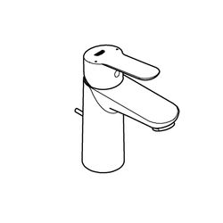 Grohe Einhand-Waschtischbatterie BauEdge, 5,7l/min, 3/8 Zoll, Messing, Chrom, 23328000... GROHE-23328000 4005176934254 (Abb. 1)