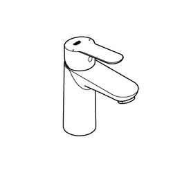Grohe BauEdge Waschtischarmatur Einlochmontage Einhand, S-Size, Chrom, 23330000... GROHE-23330000 4005176934278 (Abb. 1)