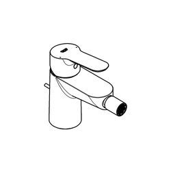 Grohe BauEdge Einhand-Bidetbatterie, 5,7l/min, 1 1/4", Messing, Chrom, 23331000... GROHE-23331000 4005176934285 (Abb. 1)