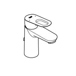 Grohe BauLoop Einhand-Waschtischbatterie, DN 15, S-Size, 1-Loch-Montage, versenkbare Kette, Chrom, 2... GROHE-23336000  (Abb. 1)