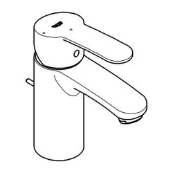 Grohe Eurostyle Cosmopolitan Einhand-Waschtischbatterie 1/2" S-Size chrom 2337420E... GROHE-2337420E 4005176936678 (Abb. 1)