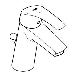 Grohe Eurosmart Standard Einhand-Waschtischbatterie, 1/2", M-Size, Energie-Spar-Funktio... GROHE-2339310E 4005176938467 (Abb. 1)