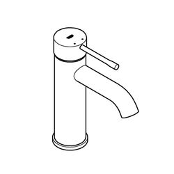 Grohe Essence Einhand-Waschtischbatterie, 1/2", S-Size, 1-Loch-Montage, mit AquaGuide u... GROHE-23590DL1 4005176425882 (Abb. 1)