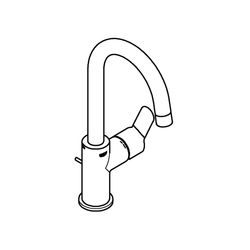 GROHE Einhand-Waschtischbatterie BauEdge 23760 L-Size chrom... GROHE-23760000 4005176388484 (Abb. 1)