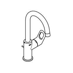 Grohe BauLoop Einhand-Waschtischbatterie, 1/2", L-Size, Chrom, 23763000... GROHE-23763000  (Abb. 1)