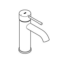 Grohe Essence Einhand-Waschtischbatterie, S-Size, 5,7l/min, Messing, Chrom, 23797001... GROHE-23797001 4005176415531 (Abb. 1)