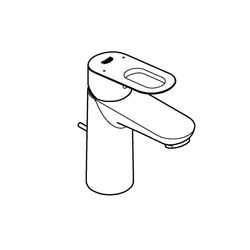 Grohe BauLoop Einhand-Waschtischbatterie, S-Size, 5,7l/min, DN 15, Messing, Chrom, 23803000... GROHE-23803000  (Abb. 1)