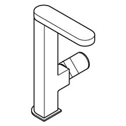 Grohe Plus Einhand-Waschtischbatterie, L-Size, 1-Loch-Montage, ausziehb. Auslauf, mit P... GROHE-23844004 4067393079545 (Abb. 1)
