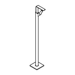 Grohe Allure Einhand-Wannenbatterie Warm Sunset, Bodenmontage, Ausladung 185mm, Fertigm... GROHE-23856DA1 4005176499630 (Abb. 1)