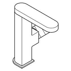 Grohe Plus Einhand-Waschtischbatterie, M-Size, Einloch, Schwenkauslauf, glatter Körper ... GROHE-23872004 4067393079354 (Abb. 1)