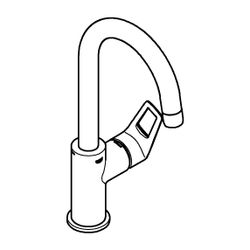 Grohe BauLoop Einhand-Waschtischbatterie 1/2" L-Size chrom 23891001... GROHE-23891001 4005176554322 (Abb. 1)