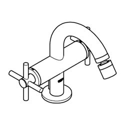 Grohe Atrio Bidet-Einlochbatterie 1/2" warm sunset 24027DA3... GROHE-24027DA3 4005176493768 (Abb. 1)