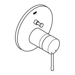 Grohe Essence Einhand-Wannenbatterie, Fertigmontageset für Rapido SmartBox, Cool Sunris... GROHE-24058GN1 4005176465536 (Abb. 1)