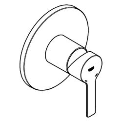 Grohe Lineare Einhand-Brausebatterie, Fertigmontageset für Rapido SmartBox, Warm Sunset... GROHE-24063DL1 4067393101208 (Abb. 1)