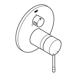 Grohe Essence Einhandbatterie mit 3-Wege Umstellung, Fertigmontageset für Rapido SmartB... GROHE-24092001 4005176480522 (Abb. 1)