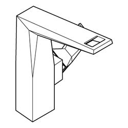 Grohe Allure Brilliant 1-Loch-Waschtischbatterie Einhand L-Size Hard Graphite gebürstet... GROHE-24345AL0 4005176759772 (Abb. 1)