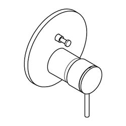 Grohe Atrio Einhand-Wannenbatterie Cool Sunrise gebürstet, Fertigmontageset für Rapido ... GROHE-24355GN0 4005176952166 (Abb. 1)