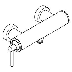 Grohe Atrio Einhand-Brausebatterie, Wandmontage, eigensicher, Satin Graphite, 24366MG0... GROHE-24366MG0 4005176945007 (Abb. 1)