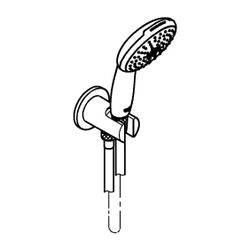 Grohe Tempesta 110 Wandhalterset, 2 Strahlarten Rain/Jet, Wandanschlussbogen, Relexafl... GROHE-264062433 4067393015741 (Abb. 1)