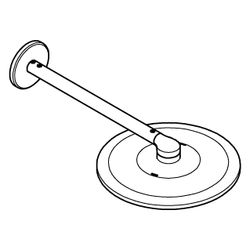 Grohe Rainshower SmartActive 310 Kopfbrauseset, rund, horizontaler Brausearm 430mm, 2 S... GROHE-26475MS0 4005176946226 (Abb. 1)