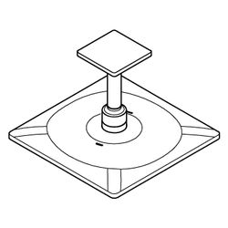 Grohe Rainshower SmartActive 310 Cube Kopfbrauseset, eckig, Deckenauslass 142mm, 2 Stra... GROHE-26481MG0 4005176943843 (Abb. 1)