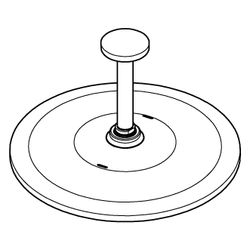 Grohe Rainshower Mono 310 Kopfbrauseset, Deckenauslass 142mm, 1 Strahlart, max. Durchfl... GROHE-26560MS0 4005176946271 (Abb. 1)