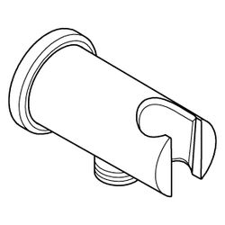 Grohe Rainshower Wandabgangsbogen mit Halter, runde Rosette, AG 1/2", Ganzmetallgehäus... GROHE-266582430 4067393082361 (Abb. 1)