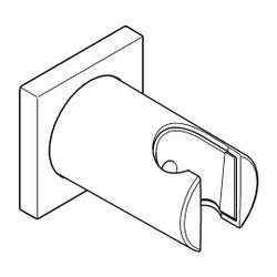 Grohe Rainshower Wandbrausehalter, nicht verstellbar, eckige Rosette, Cool Sunrise gebü... GROHE-27075GN0 4067393030577 (Abb. 1)
