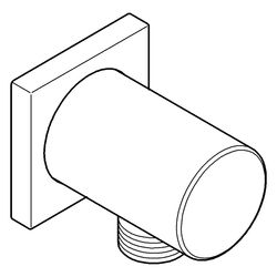 Grohe Rainshower Wandanschlussbogen, Außengewinde, eigensicher, mit eckiger Rosette, M... GROHE-270762430 4067393082385 (Abb. 1)
