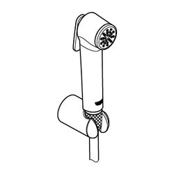 Grohe Tempesta-F Trigger Spray 30 Wandhalterset, Hard Graphite, 1 Strahlart, 3bar 8l/mi... GROHE-27513A01 4005176737251 (Abb. 1)