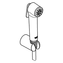 Grohe Tempesta-F Trigger Spray 30 Wandhalterset, 1 Strahlart, 8l/min, Brauseschlauch 12... GROHE-27513MS1 4067393030386 (Abb. 1)